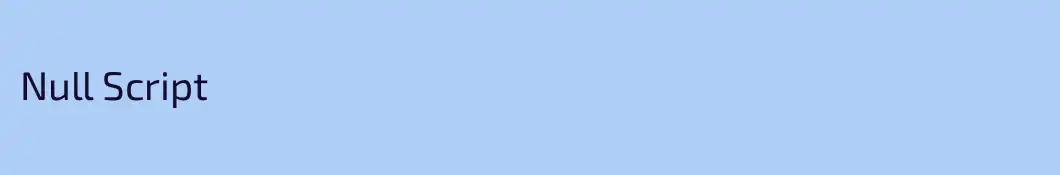 Null Script